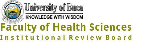 University of Buea Faculty of Health Sciences Institutional Review Board